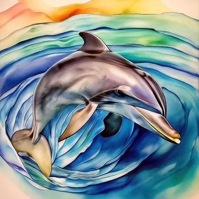 Цветной Картина по номерам \"Два дельфина\" (MG056) — купить в  интернет-магазине по низкой цене на Яндекс Маркете