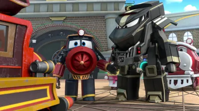 Мультфильм для детей про паровозики – Роботы-поезда – Кей и Дюк!–  трансформеры | ТеремокТВ