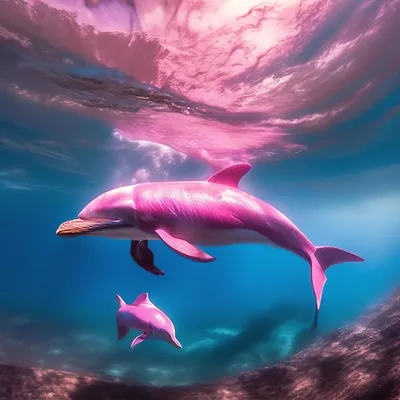 прекрасный розовый дельфин с розовыми ангельскими крыльями, генеративный ай  Иллюстрация штока - иллюстрации насчитывающей природа, чертеж: 274690630