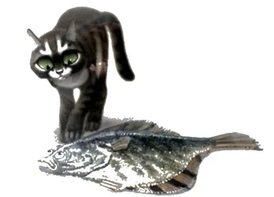 Игрушка для котов рыба Клоун кошачья мята, 20 см. Игрушки для кошек