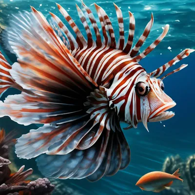 Рыба-крылатка - опасная обитательница Красного моря