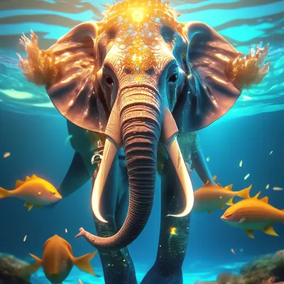 Локи🦊🐍 @yctal_ot_zhizni слон-рыба…» — создано в Шедевруме