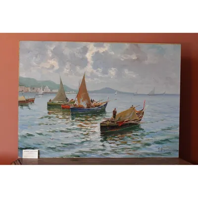 Фотообои \"Рыбацкие лодки на берегу в Сен-Мари - Ван Гог\" - Арт. 501512 |  Купить в интернет-магазине Уютная стена