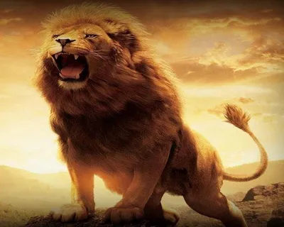Гигантский рычащий лев» — создано в Шедевруме