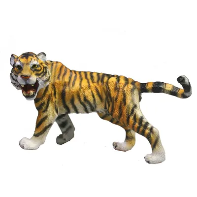 Рычащий тигр с клыками крупным планом | Премиум Фото