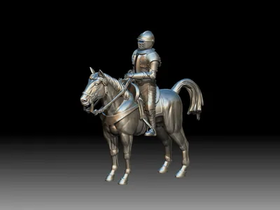 Фотографии Рыцарь лошадь с щитом Templar Фэнтези