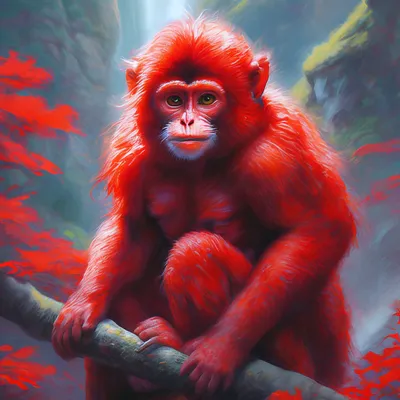 Рыжая обезьяна» — создано в Шедевруме