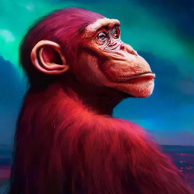 Портрет большой обезьяны рыжий. Животные в природе на нашей земле.  Орангутанг Стоковое Фото - изображение насчитывающей тоска, добросердечно:  187279886