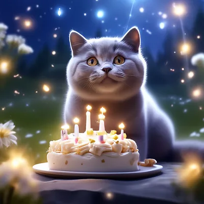 Кот с тортом: открытки с днем рождения - инстапик | Happy birthday  illustration, Happy birthday cat, Cute birthday wishes