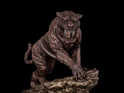 Доисторический саблезубый тигр, с …» — создано в Шедевруме
