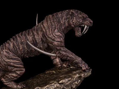 Саблезубый тигр с мехом 3D Модель 3D Модель $149 - .max - Free3D
