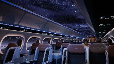 Декорация VIP-салона самолета ТУ-154 (стилизация)
