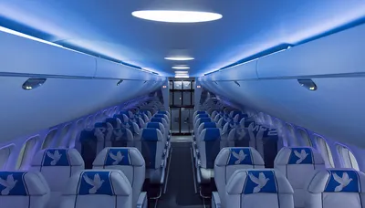 Airbus показал салон самолета будущего