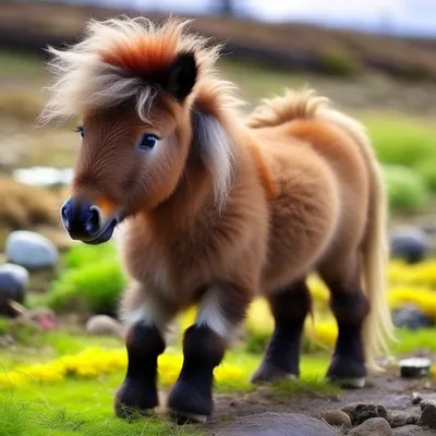 Самая маленькая лошадь фото 