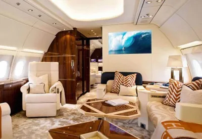 Как выглядит внутри самолёт Романа Абрамовича Boeing 767 P4-MES \" The  Bandit \" - YouTube