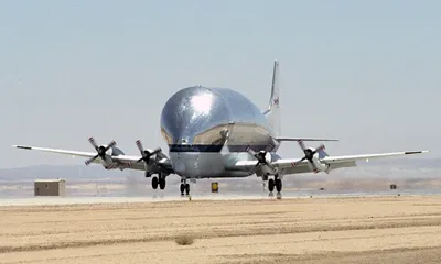 Самолет А-300-600 Super Airbus Beluga прибывает на 172-й аэродром Wing (AW)  в Томпсон Филд, Джексон, штат Миссисипи (MS), доставляя мобильный  медицинский отряд TransHospital из Атланты, штат Джорджия (GA). Это  подразделение будет оказывать