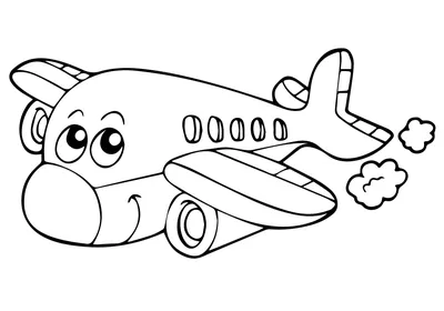 Самолет детская раскраска - 78 фото