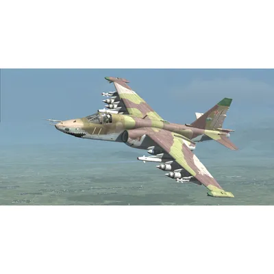Модель самолета Сухой Су-25 \"Грач\" ВВС России 1:48 AV0051