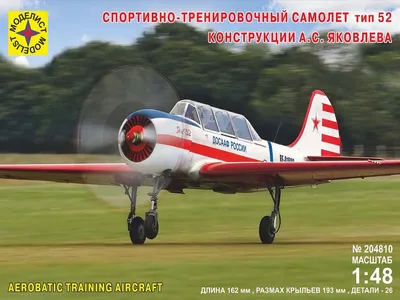 Модель самолёта Як-52 - купить в Москве по доступной цене в магазине  Лубянка.
