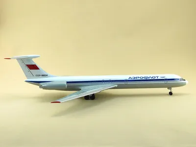 Модель самолета Ил-62М (М1:100, Аэрофлот СССР-86534, с шасси) – купить в  интернет-магазине, цена, заказ online