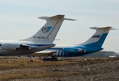 Пассажирский самолет \"ИЛ-62\" во время полета | РИА Новости Медиабанк