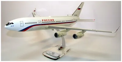Модель самолета Ильюшин Ил-96-300 Аэрофлот 1:100 AVT003