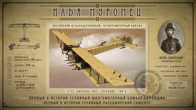 Илья Муромец» – каким был первый гражданский самолет России | Капитал  страны | Дзен