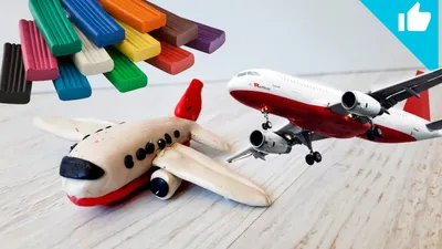 How to mold an airplane from plasticine. Modeling transport video. - YouTube
