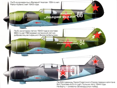 Окраска Ла-5 ~ Легендарные самолеты