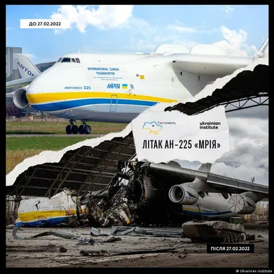 Война России против Украины: оккупанты сожгли самый большой в мире самолет  Мрия — Украина