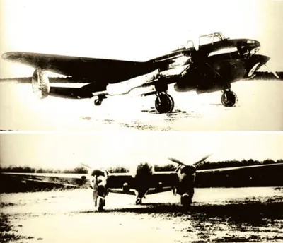 Экипаж советского бомбардировщика Пе-2 на фоне своего самолета — военное  фото