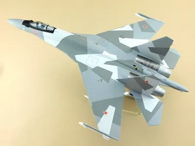 Модель самолета Су-35С (М1:48, ВВС России, камуфляж серый) – купить в  интернет-магазине, цена, заказ online