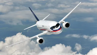 Созданный из российских компонентов самолет Sukhoi Superjet New совершит  первый полет - YouTube