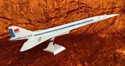Модель самолета Ту-144 Аэрофлот - Антикварный магазин \"Славная Эпоха\"