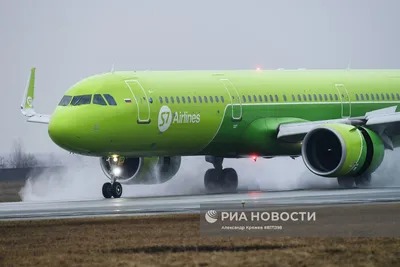 Самолеты авиакомпании S7 в аэропорту Толмачево в Новосибске | РИА Новости  Медиабанк