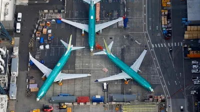Модель самолета Боинг 777 АЭРОФЛОТ России, масштаб 1:144, длина 45 см.