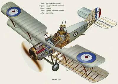 Самолеты Первой мировой войны в разрезе