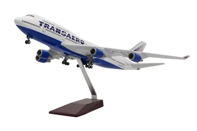Модель самолета Boeing 747-400 Трансаэро \"Рейс надежды\" 1:144 AV0029