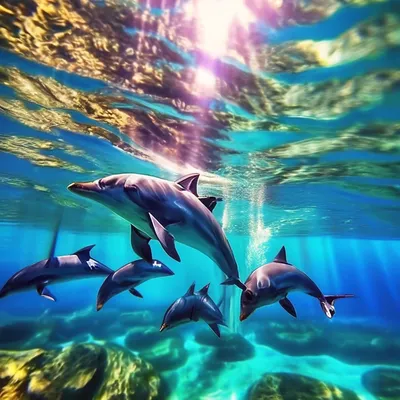Картинки на тему #дельфины - в Шедевруме