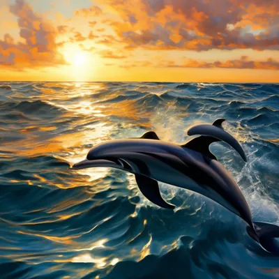 Картинки на тему #дельфины - в Шедевруме