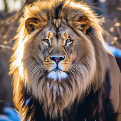 Очень красивый лев» — создано в Шедевруме