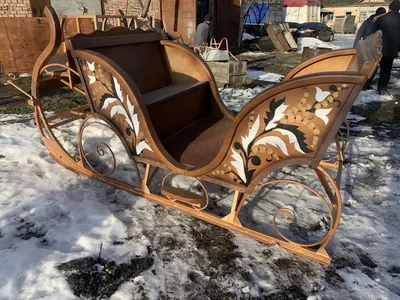 Продажа саней-розвальней для лошади с креплением под снегоход в  Санкт-Петербурге