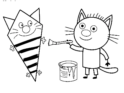 Раскраски кот компот (41 фото) » Картинки, раскраски и трафареты для всех -  Klev.CLUB