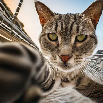 Selfie кота стоковое изображение. изображение насчитывающей ангстрома -  77839677