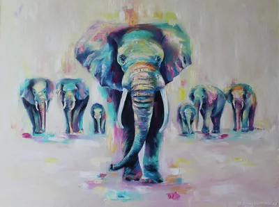 семь слонов картина: 7 тыс изображений найдено в Яндекс.Картинках |  Elephant family art, Family art, Animal art