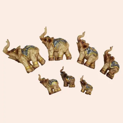 Статуэтка Семь слонов из Индии в интернет-магазине
