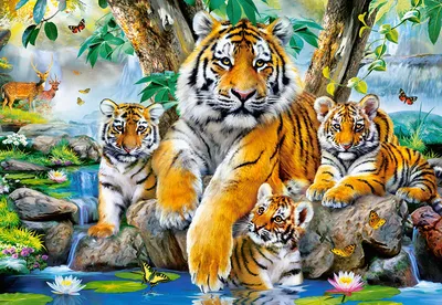 Специалисты впервые изъяли из природы целую семью амурских тигров