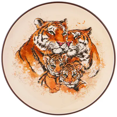 Семья тигров отдыхает,гиппердетализация…» — создано в Шедевруме