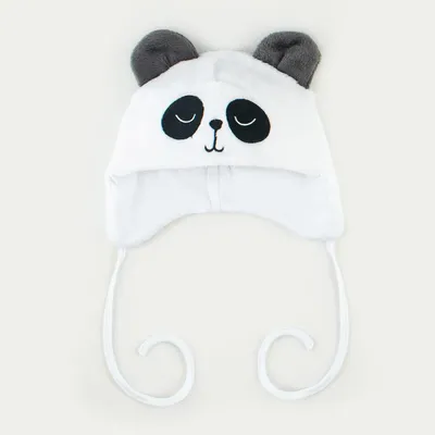 Купить Шапка с шарфиком Панда для детей в интернет-магазине в Москве