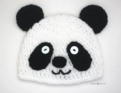 Panda Bear Plush Animal Winter Ski Hat Beanie Aviator Style Winter (Short)  White at Amazon Men's Clothing store